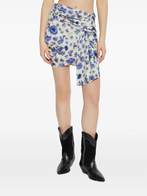 ISABEL MARANT knot-detail mini skirt - Neutrals