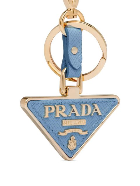 Prada Saffiano leather keychain - Blue - zdjęcie produktu nr 2