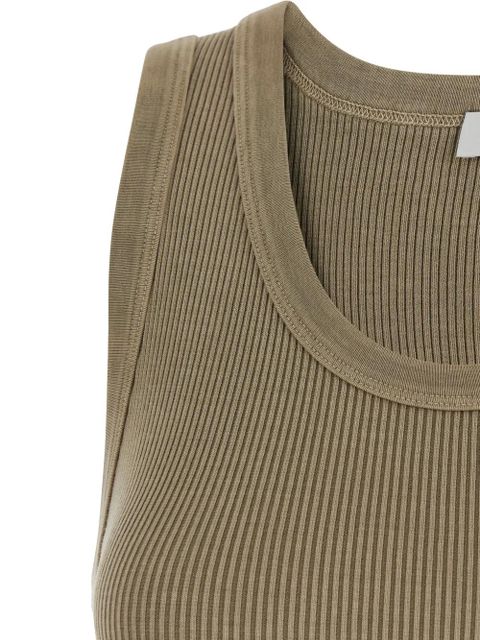 AGOLDE ribbed-knit tank top - Green