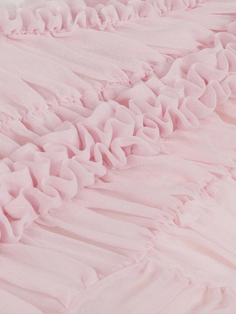 Magda Butrym ruched ruffled dress - Pink