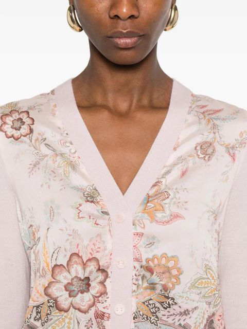ZIMMERMANN Luna floral print cardigan - Pink