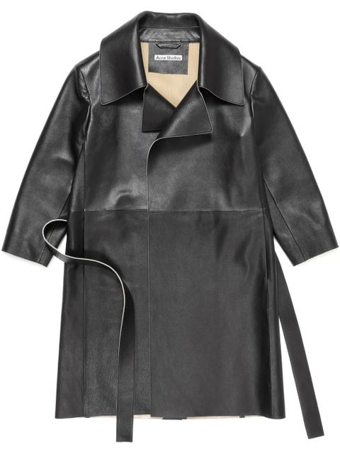 Acne Studios leather coat - Black