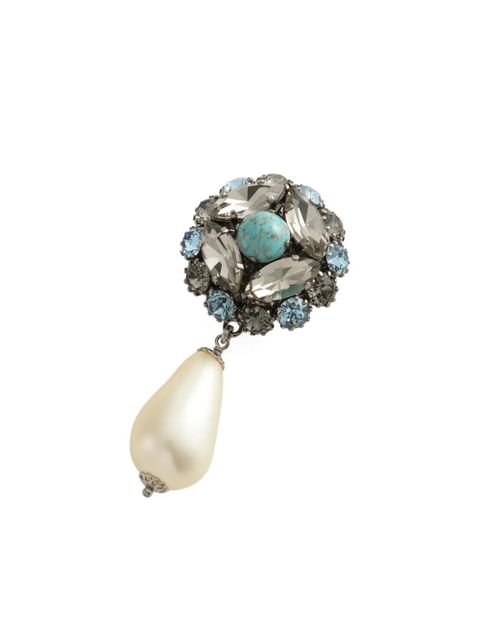 Dolce & Gabbana faux-pearl drop earrings - Silver - zdjęcie produktu nr 2