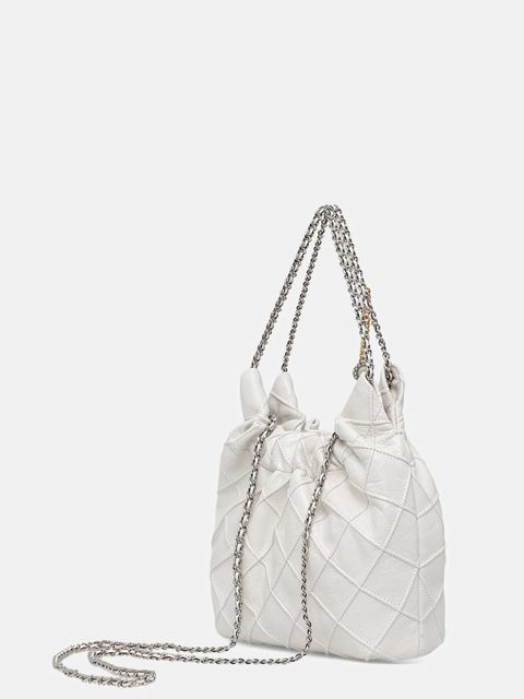 Tory Burch torebka skórzana Fleming kolor biały 164022-100