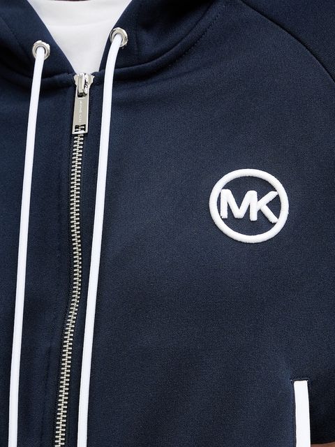 MICHAEL Michael Kors bluza damska kolor granatowy z kapturem gładka MR651X2K8N