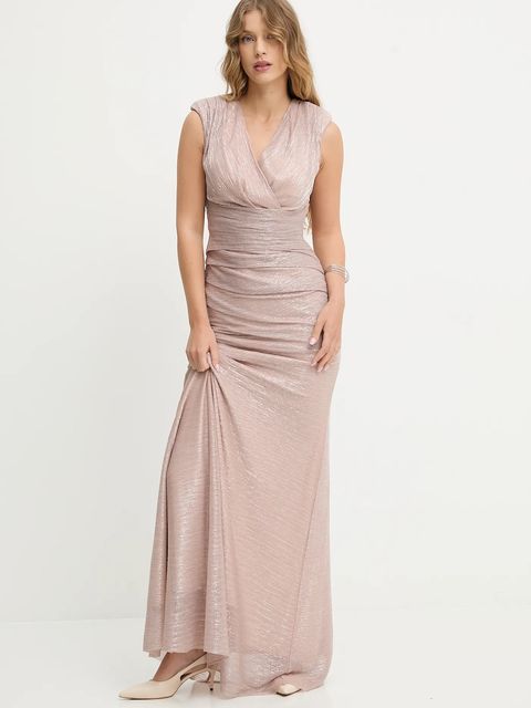 Answear.LAB sukienka kolor różowy maxi prosta - zdjęcie produktu nr 2