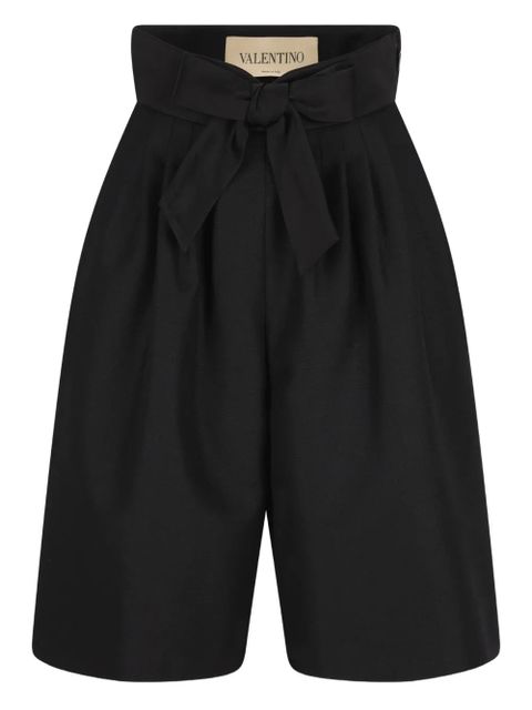 Valentino Garavani bow-detail shorts - Black - zdjęcie produktu nr 1