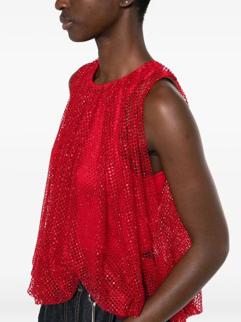 Sportmax mesh top - Red