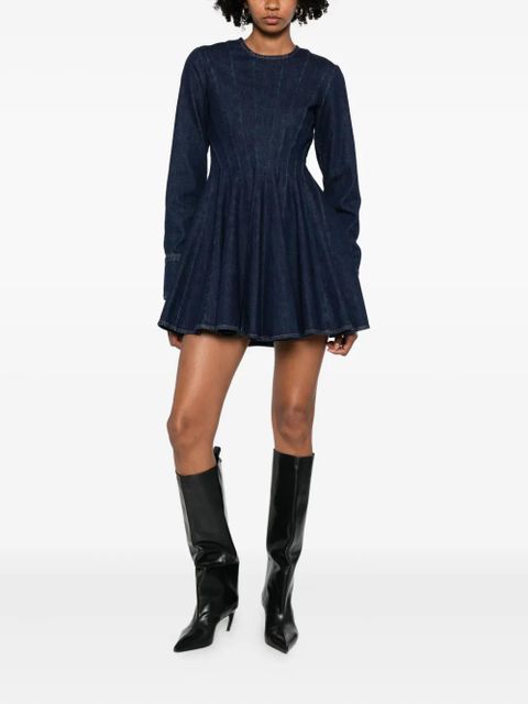 Sportmax Aereo panelled dress - Blue