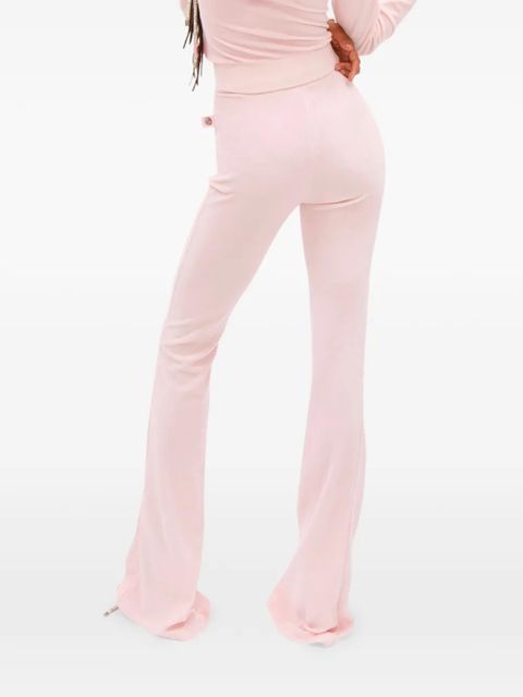 AREA crystal-embellished track pants - Pink