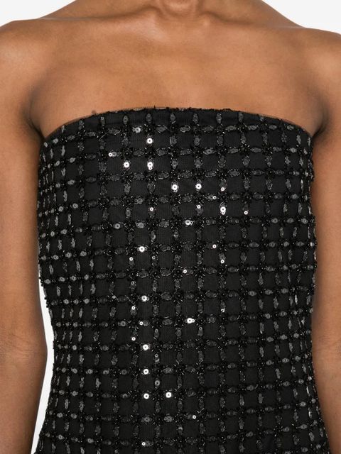 ROTATE BIRGER CHRISTENSEN beaded-embellishment maxi dress - Black