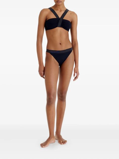 ERES Rayonnant striped-waistband bikini bottoms - Black - zdjęcie produktu nr 2