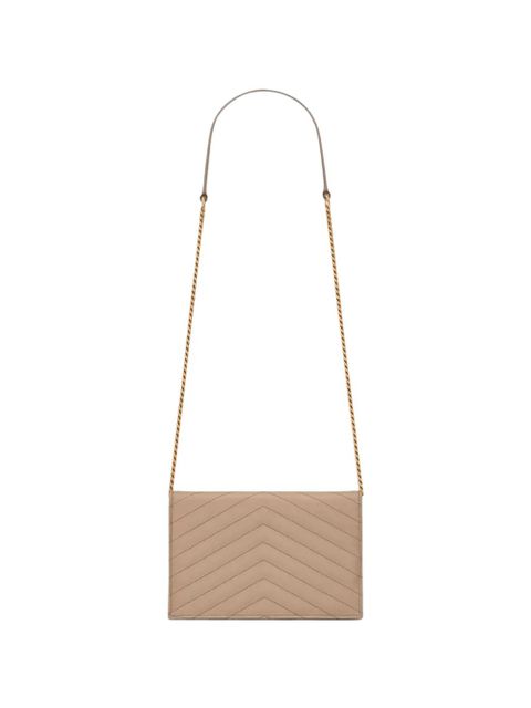 Saint Laurent Cassandre grain de poudre clutch bag - Neutrals - zdjęcie produktu nr 2