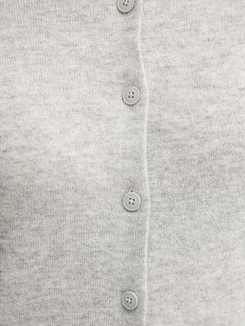 United Colors of Benetton kardigan z dodatkiem wełny damski kolor szary lekki 102HD502B