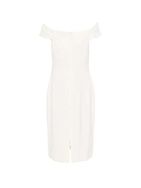 Lauren Ralph Lauren twist shoulder midi dress - Neutrals - zdjęcie produktu nr 2