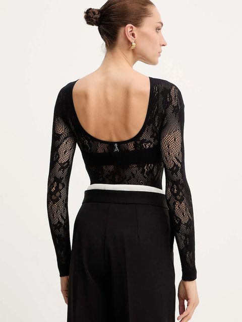 Patrizia Pepe body damskie kolor czarny 2M4484 J344