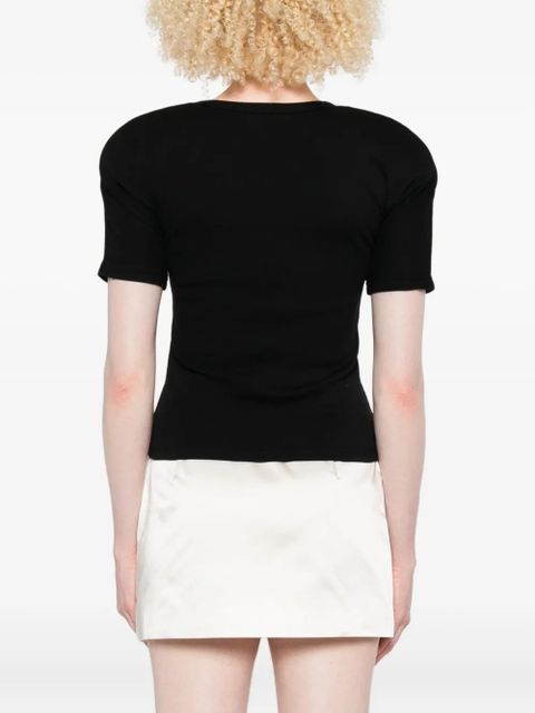 Jacquemus The Espiral scoop-neck T-shirt - Black