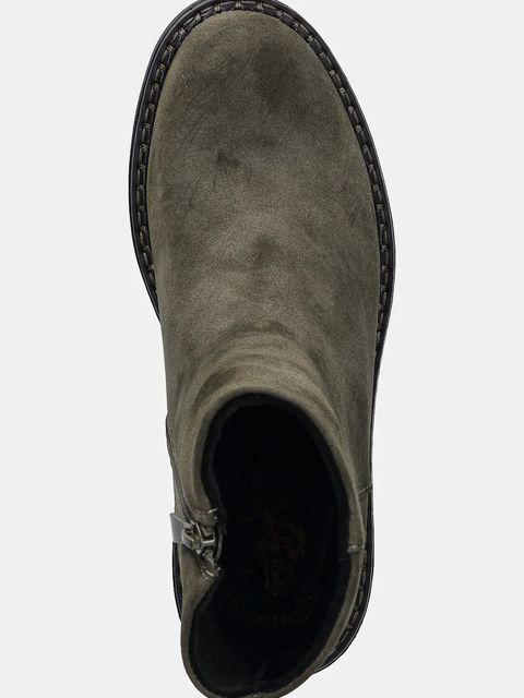U.S. Polo Assn. botki HANNAH002 damskie kolor zielony na słupku HANNAH002W/EH1