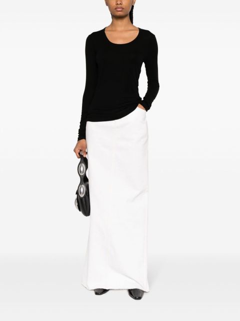 AGOLDE scoop-neck lyocell-blend jumper - Black