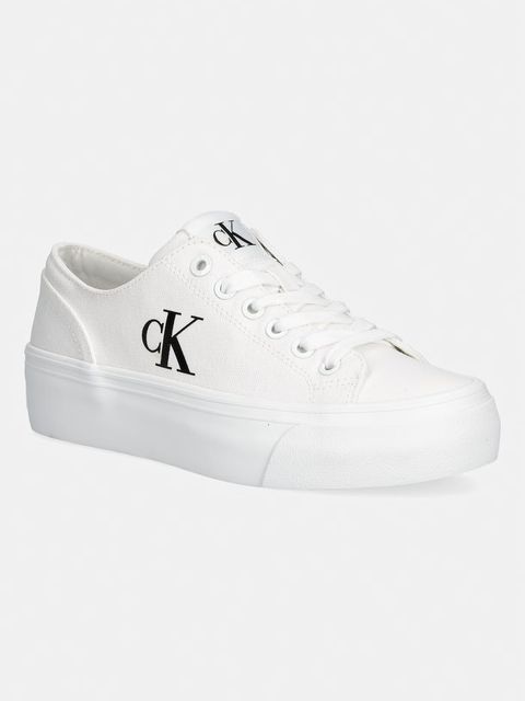 Calvin Klein VULC FLATFORM LOW CANVAS MG tenisówki damskie - zdjęcie produktu nr 1