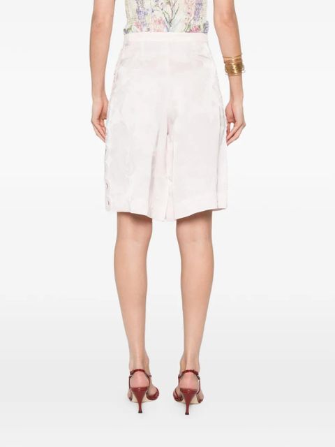 SANDRO lace-trim shorts - Pink