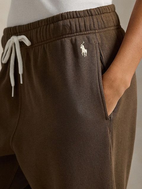 Polo Ralph Lauren spodnie dresowe kolor zielony gładkie 211971700