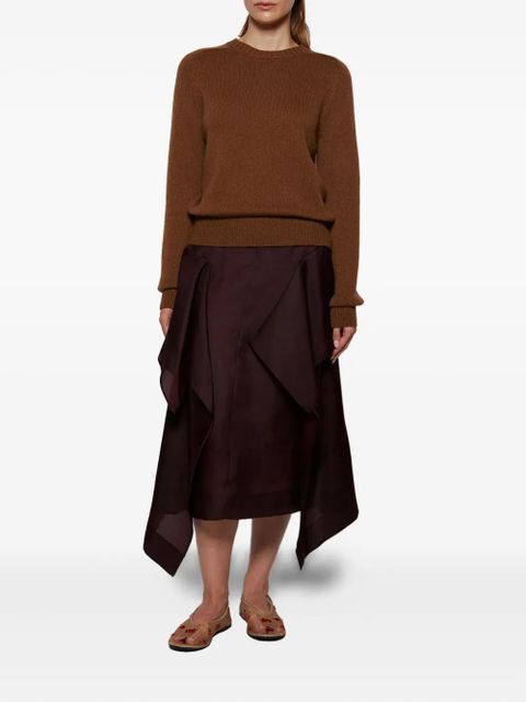 KHAITE Marcy raspberry-embroidered flats - Neutrals - zdjęcie produktu nr 2