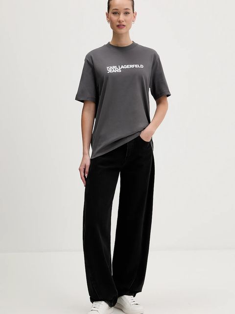 Karl Lagerfeld Jeans t-shirt bawełniany - zdjęcie produktu nr 1