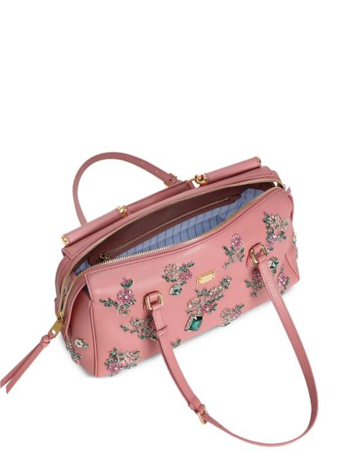 Dolce & Gabbana medium Vittoria leather handbag - Pink