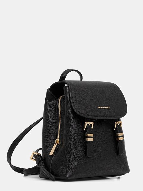 MICHAEL Michael Kors plecak skórzany QUINN damski kolor czarny mały gładki 30T5GQNB0L - zdjęcie produktu nr 2