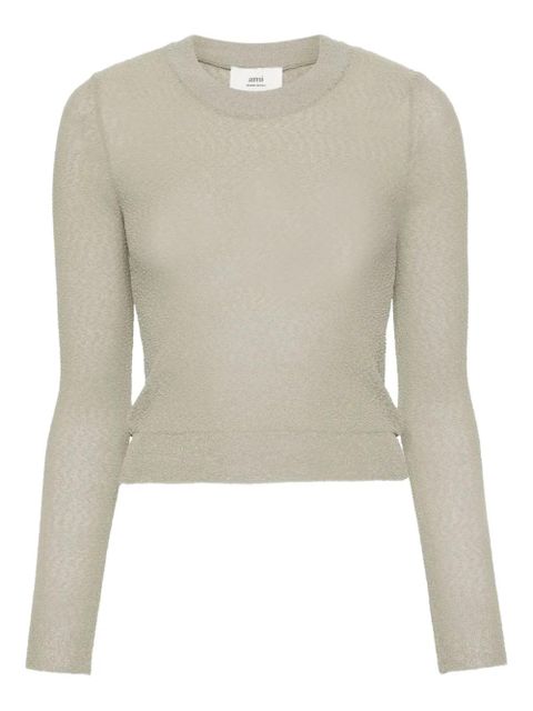 AMI Paris bouclé sweater - Green - zdjęcie produktu nr 1