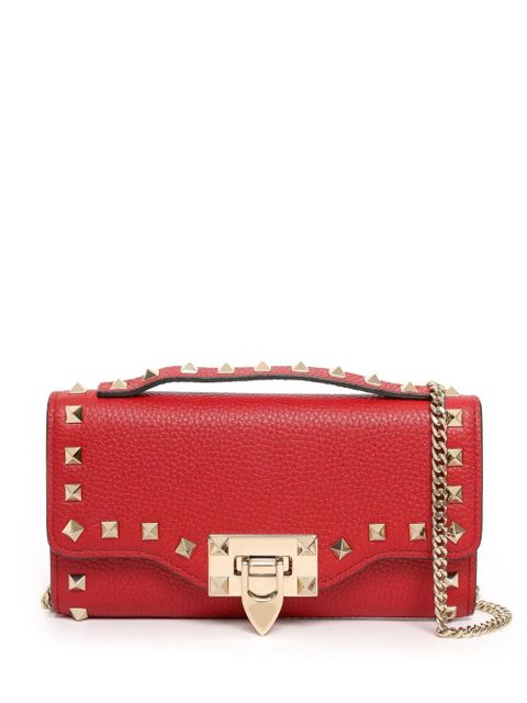 Valentino Garavani Rockstud clutch bag - Red