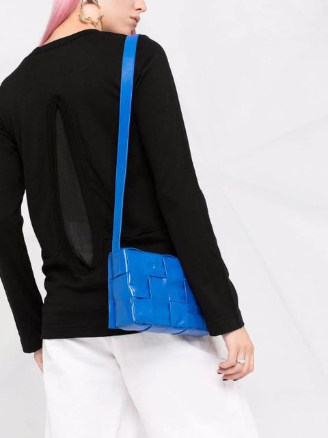 Comme Des Garçons panel-detail wool jumper - Black