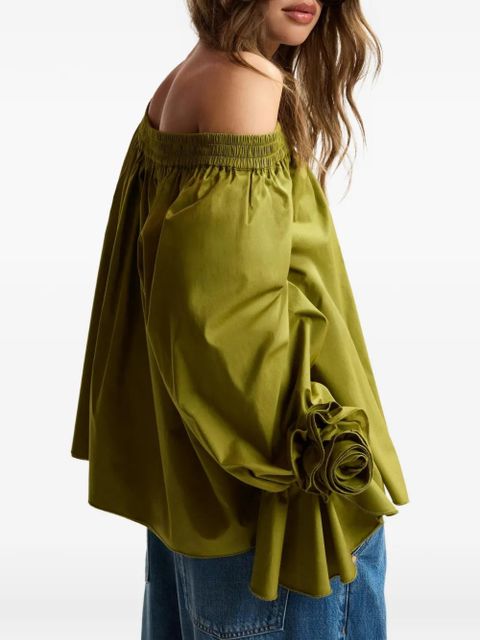 Essentiel Antwerp rosette-embellished blouse - Green