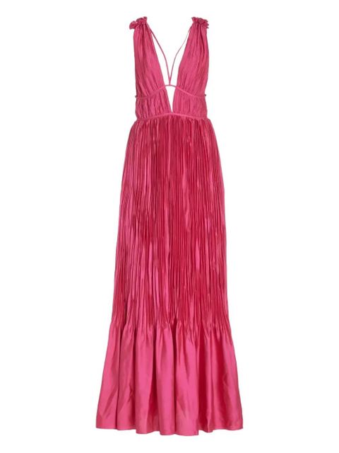 Simkhai Ostara pleated maxi dress - Pink - zdjęcie produktu nr 1