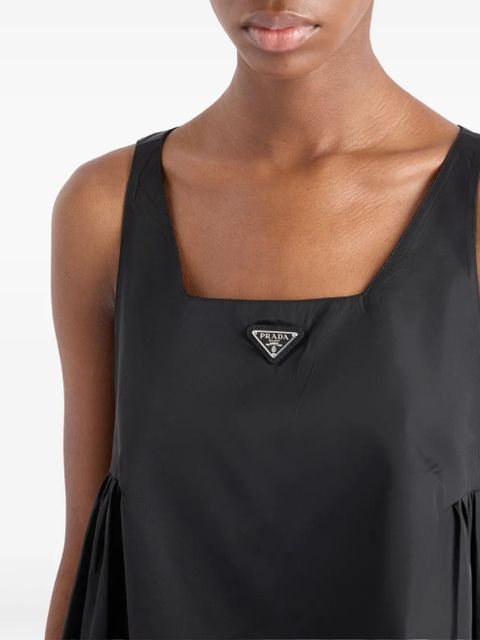 Prada triangle-logo mini dress - Black - zdjęcie produktu nr 2