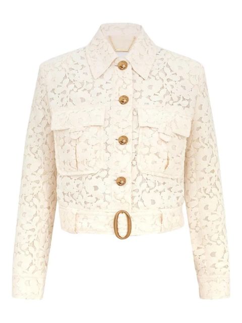 ZIMMERMANN cotton-blend lace jacket - Neutrals - zdjęcie produktu nr 1