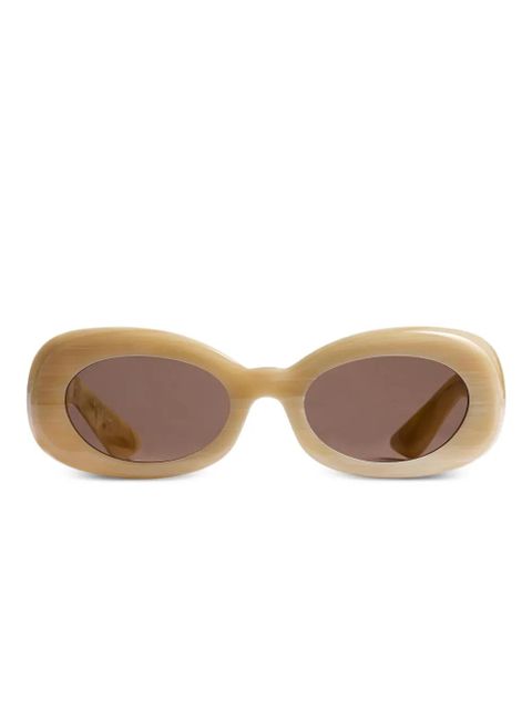 KHAITE oval-frame sunglasses - Neutrals - zdjęcie produktu nr 1