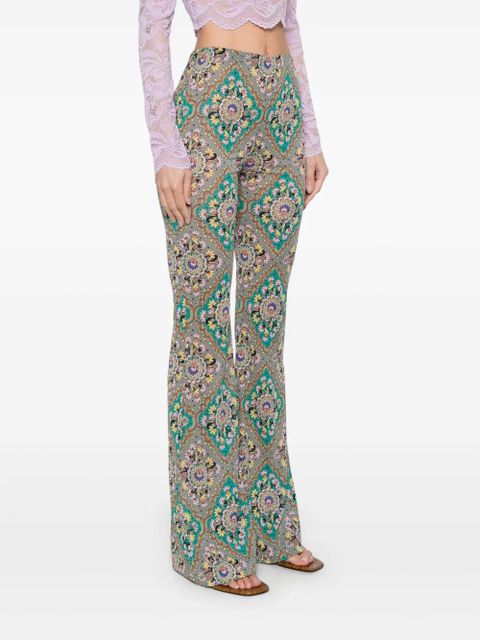 ETRO floral-print trousers - Grey