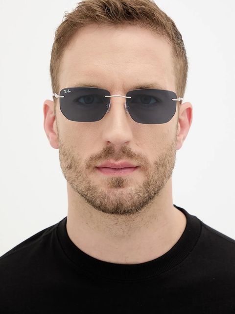 Ray-Ban okulary przeciwsłoneczne kolor srebrny 0RB3768