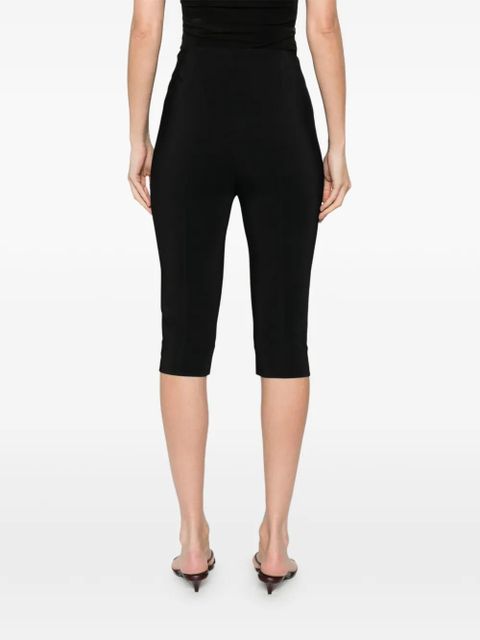 Róhe seam-detail cropped trousers - Black