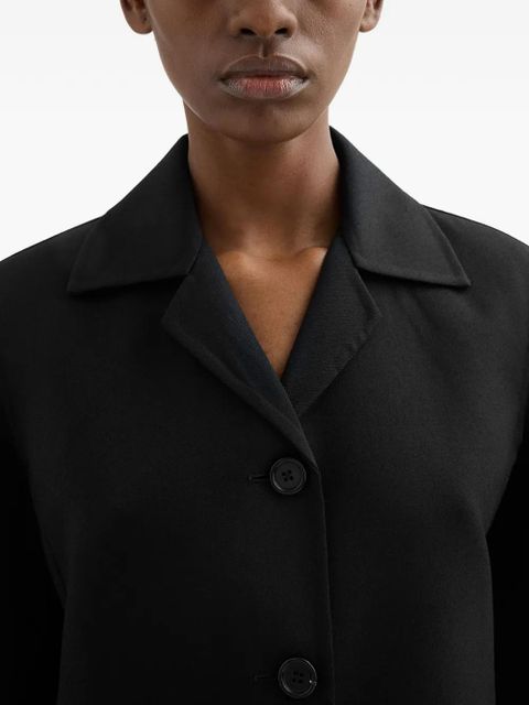 Jil Sander twill coat - Black