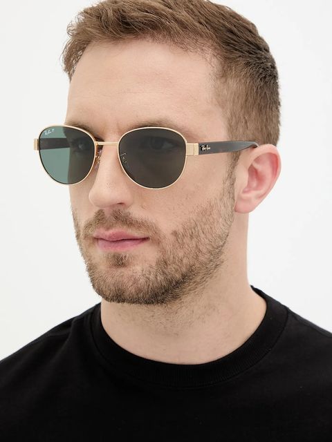 Ray-Ban okulary przeciwsłoneczne kolor złoty 0RB3766CH