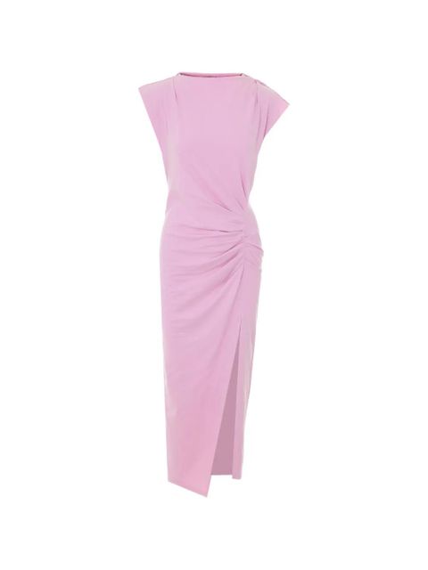 MARANT ÉTOILE Nadela ruffled split midi dress - Pink - zdjęcie produktu nr 1