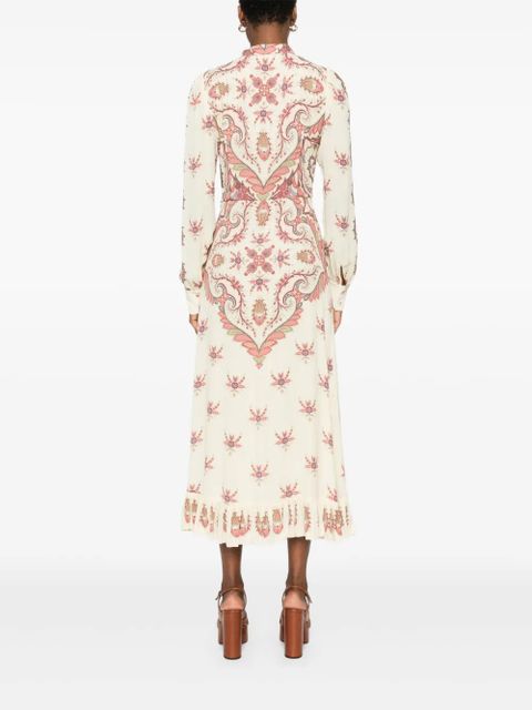 ETRO paisley-print midi dress - Neutrals