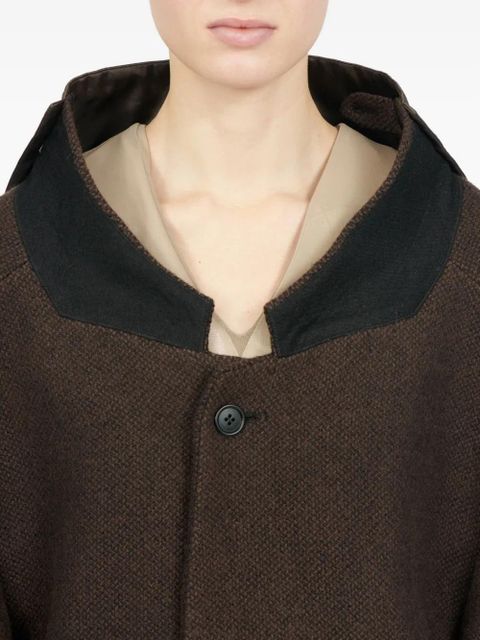 MM6 Maison Margiela drop-shoulder wool coat - Brown