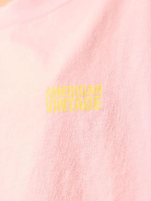 American Vintage short-sleeve crew-neck T-shirt - Pink