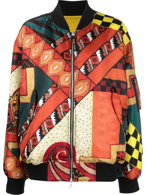 ETRO patchwork reversible bomber jacket - Orange - zdjęcie produktu nr 1