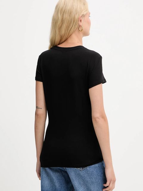 Armani Exchange t-shirt damski kolor czarny XW001362 AF16294 - zdjęcie produktu nr 2