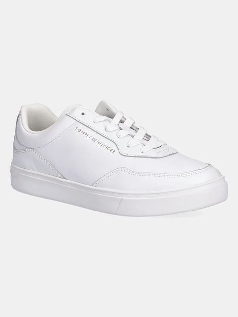 Tommy Hilfiger sneakersy skórzane CASUAL CUPSOLE SNEAKER damskie kolor biały FW0FW08689 - zdjęcie produktu nr 1